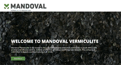 Desktop Screenshot of mandovalvermiculite.co.za